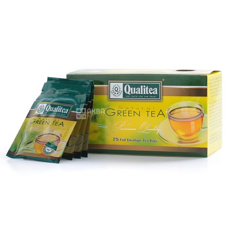 Qualitea, Premium, 25 пак., Чай Кволіті, Преміум, зелений