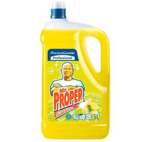 Mr. Proper, 5 л, Средство для мытья полов и стен, Лимон