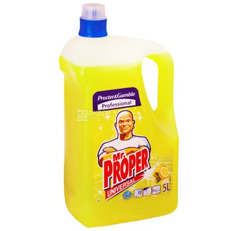 Mr. Proper, 5 l, Floor and wall cleaner, Disinfectant, Lemon