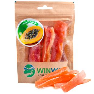 Winway, 100 г, ВінВей, Папайя сушена