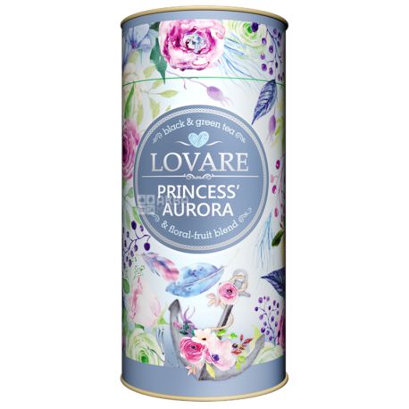 Lovare, 80 g, Tea, Blend of black and green, Princess Aurora