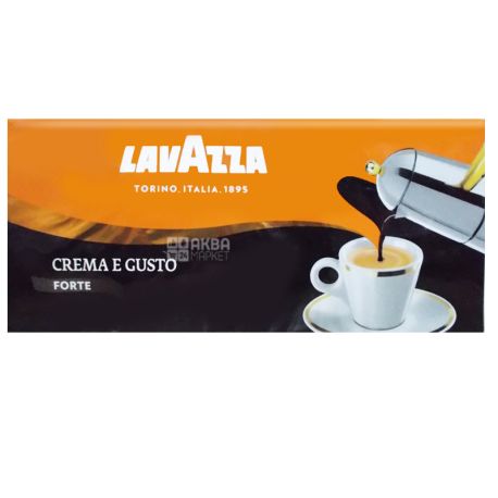Lavazza Crema e gusto Forte, Ground coffee, 1 kg (4 pcs. X 250 g)