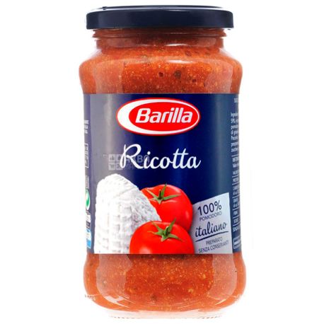 Barilla Ricotta, 400 г, Соус томатный с сыром Рикотта