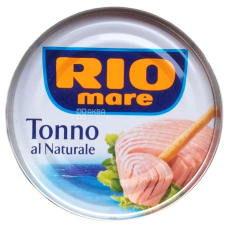 Rio Mare, 80 г, Тунець, Філе у власному соку, Tonno al Naturale