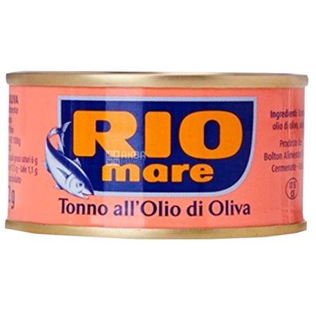 Rio Mare, 160 г, тунець, В оливковій олії, all Olio di Oliva