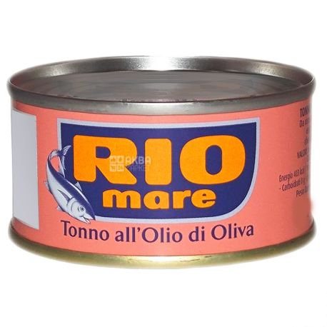 Rio Mare, 160 г, тунець, В оливковій олії, all Olio di Oliva