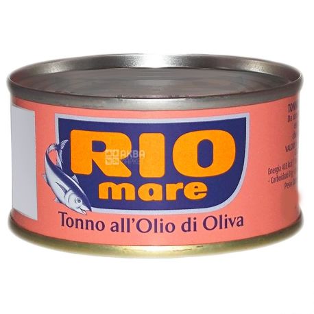 Rio Mare, 160 г, Тунец, В оливковом масле, all Olio di Oliva