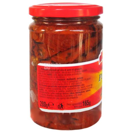 Delizie dаl Sole, 280 г, Томати сушені в олії, Pomodori secchi