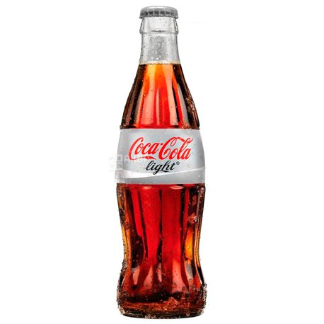 Coca-cola, 0,25 л, Солодка вода, Light, скло