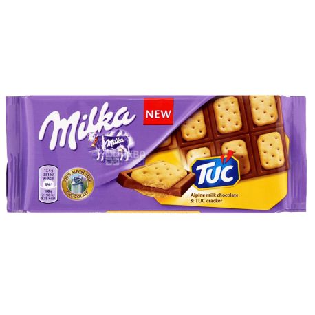 Milka, 87 г, Молочний шоколад, TUC