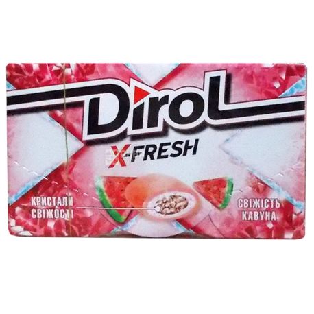 Dirol, 18 г, Жевательная резинка, X-Fresh, Арбузная свежесть