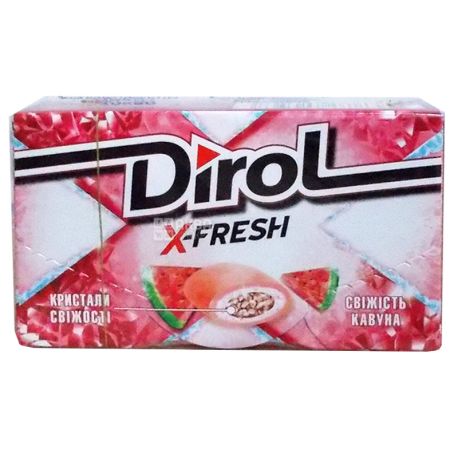 Dirol, 18 г, Жевательная резинка, X-Fresh, Арбузная свежесть