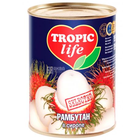 Tropic Life, 565 grams, Rambutan, Syrup