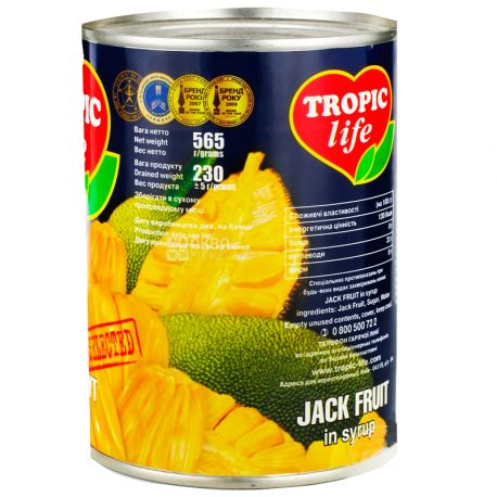 Tropic Life, 565 g, Jackfruit, In syrup