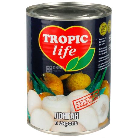 Tropic Life, 565 г, Лонган, В сиропі