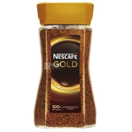 Nescafe Gold, Instant coffee, 100 g, Glass