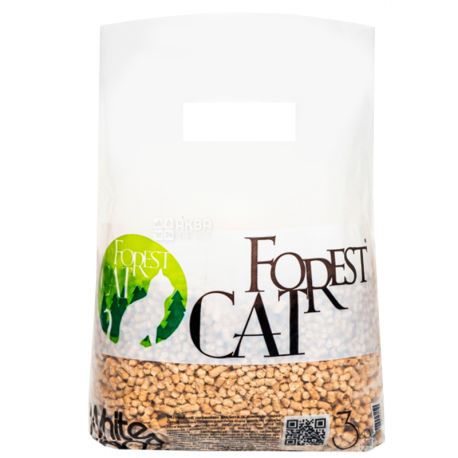 Forest Cat, 3 kg, Filler hygienic, Woody