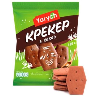 Yarych, 170 г, Ярич, Печенье крекер из какао