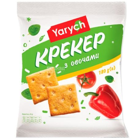 Yarich, 180 g, cracker, With vegetables