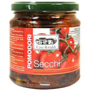Casa Rinaldi, 270 г, Помидоры, Сушеные в растительном масле, стекло 