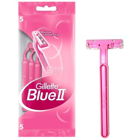 Gillette Blue 2, 5 шт., Станок для бритья, одноразовый