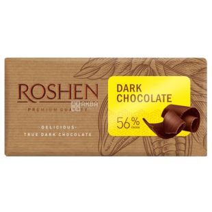 Roshen, 85 г, Рошен, Шоколад чорний, 56%
