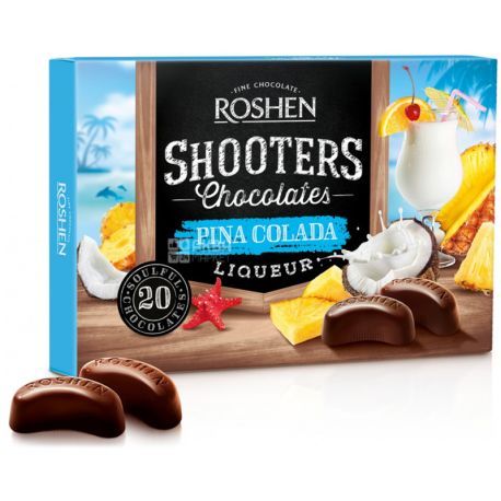 Roshen Shooters, 150 г, Цукерки, Піна Колада