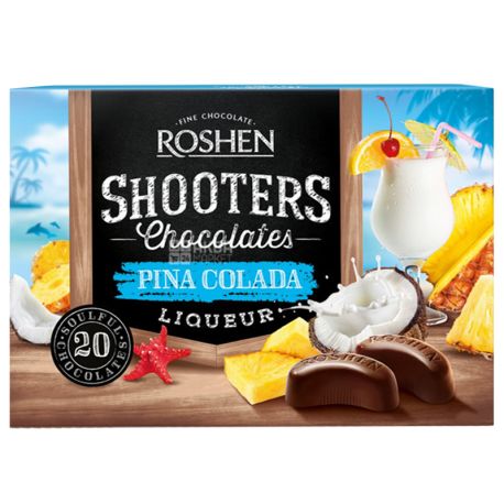 Roshen Shooters, 150 g, Candy, Pina Colada