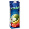 Sandora, Бананово-яблучно-полуничний, 0,95 л, Сандора, Нектар натуральний