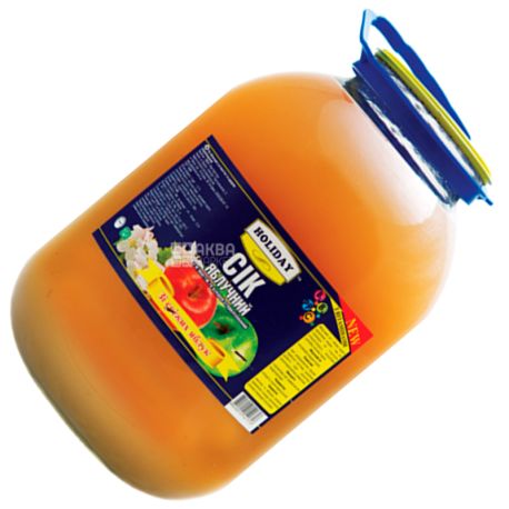 Holiday, 3 l, Juice, Apple with pulp, glass