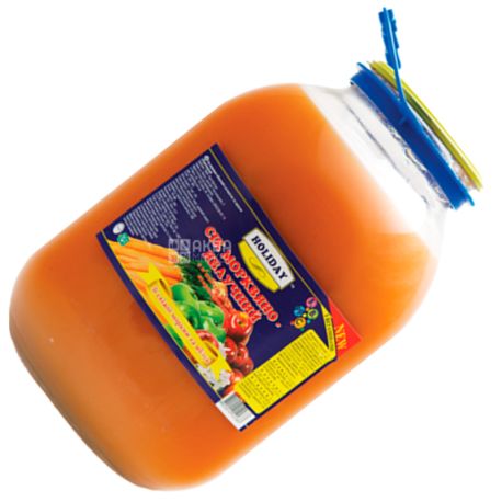 Holiday, 3 L, Juice, Carrot Apple, glass