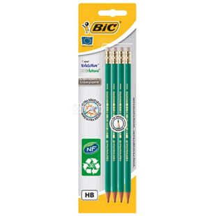  Bic Evolution НВ, Набір простих олівців шестикутних, 4 шт.