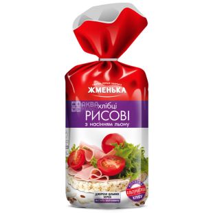 Жменька, 100 г, Хлебцы рисовые, С семенами льна