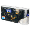 Grite Orchidea Gold, 8 рул., Туалетний папір Грите Орхідея Голд, 3-х шаровий