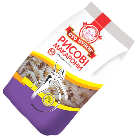 Сто пудов, 200 г, Макарони, Рисові