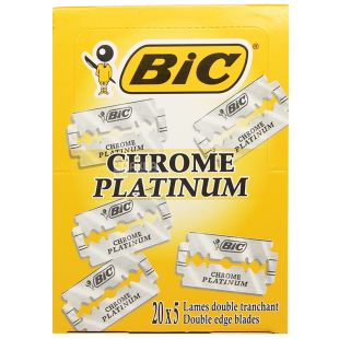 Bic, 20 х 5 шт., Лезвия для станка, Одноразовые