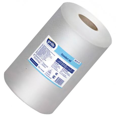 Grite, Standart professional, 1 рул., Рушники паперові Гріте Стандарт, 2-шарові, 60 м, 190 аркушів, 13х13 см