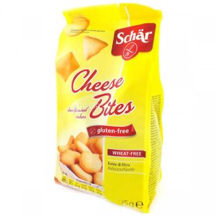 Dr.Schar, 125 г, Крекер безглютеновый, Со вкусом сыра