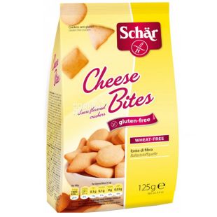  Dr.Schar, 125 г, Крекер безглютеновый, Со вкусом сыра