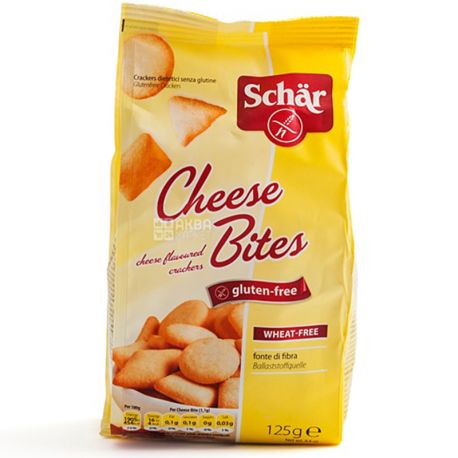 Dr.Schar, 125 g, Gluten-Free Cracker, Cheese Flavored