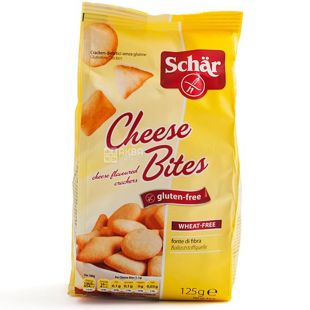  Dr.Schar, 125 г, Крекер безглютеновый, Со вкусом сыра