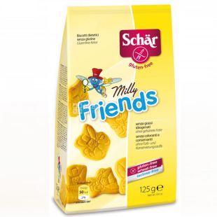  Dr.Schar, Мilly friends, 125 г, Печенье безглютеновое, фигурное