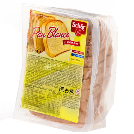 Dr.Schar, 200 g, Gluten-Free White Bread, Pan Blanco