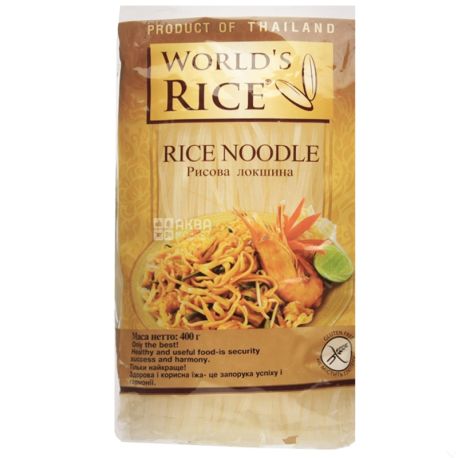 World's Rice, 400 г, Локшина рисова