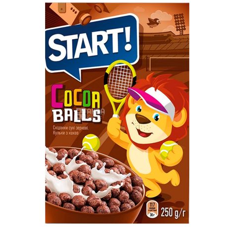 Start, 250 g, Dry breakfast, Cocoa balls