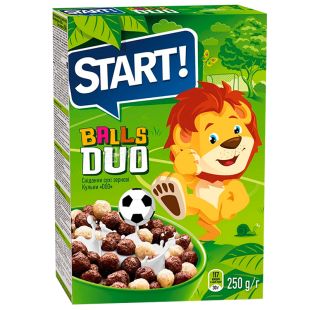 Start, 250 г, Сухий сніданок, Кульки DUO