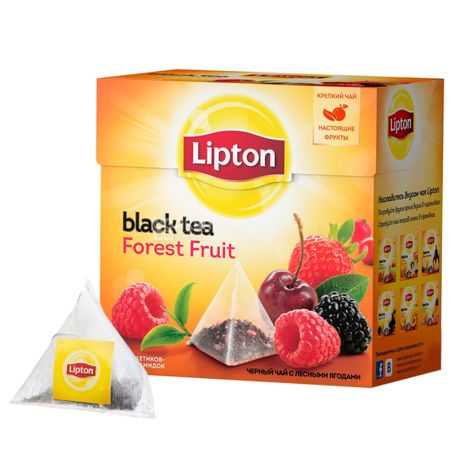 Lipton, Forest Fruit, 20 пак., Чай Липтон, Лесные фрукты, Фруктовый