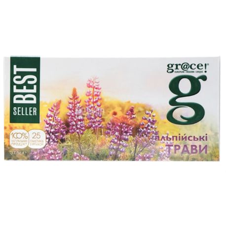Grace, 25 Pieces., Herbal Tea, Alpine Herbs