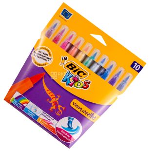 Bic Visaquarelle, Фломастери цветные, 10 шт.  