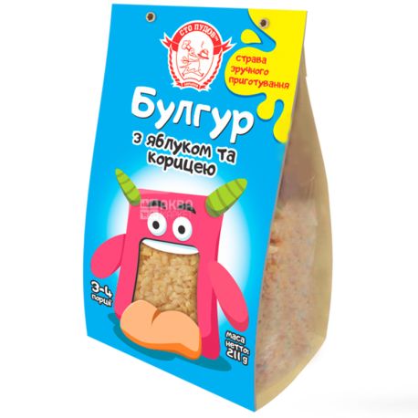Сто пудов, Булгур з яблуком і корицею, 211 г